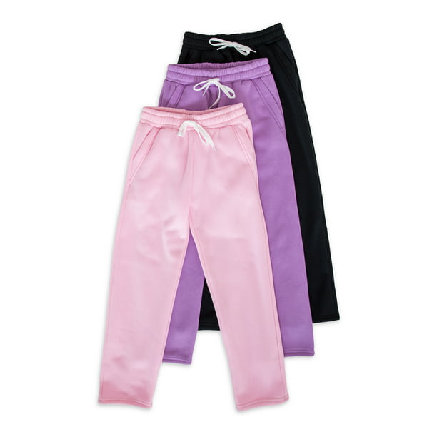 Free Shipping Kids Girls Purple sweatpants Joggers Pants 3/4 NEW !!